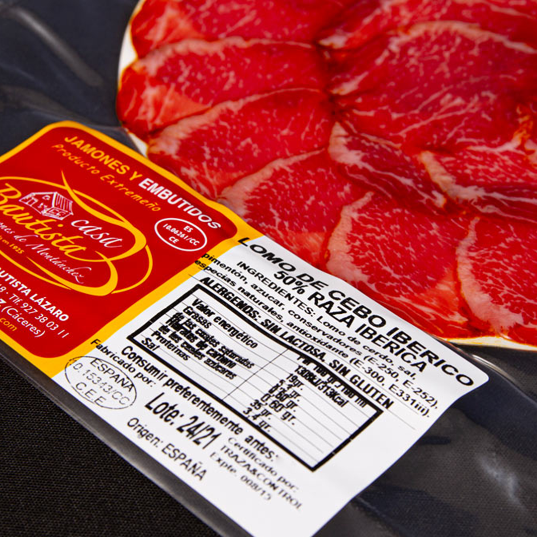 Lomo de Cebo 50% Ibérico - LONCHEADO