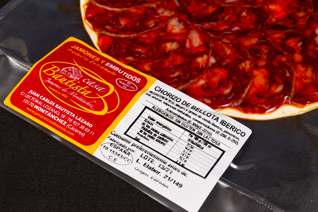 Chorizo Cular de Bellota Ibérico - LONCHEADO