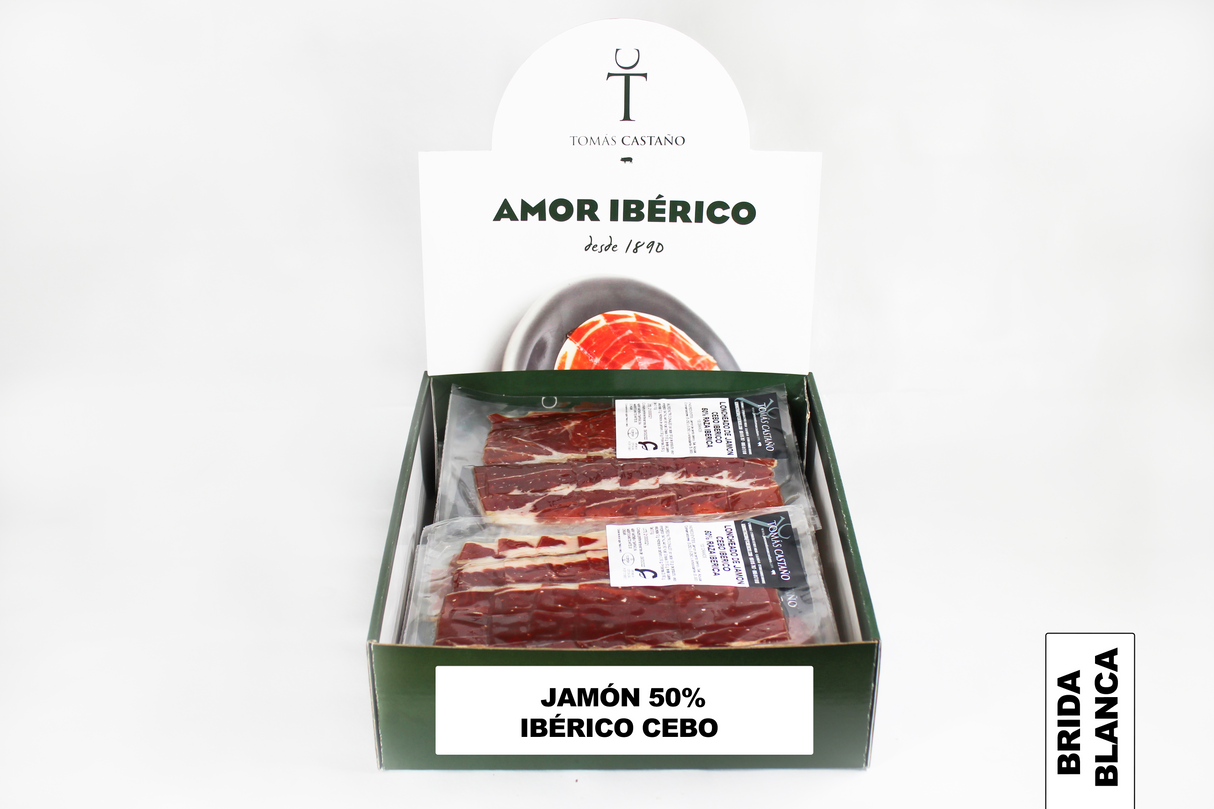 Jamón de Cebo 50% Ibérico - LONCHEADO A MÁQUINA
