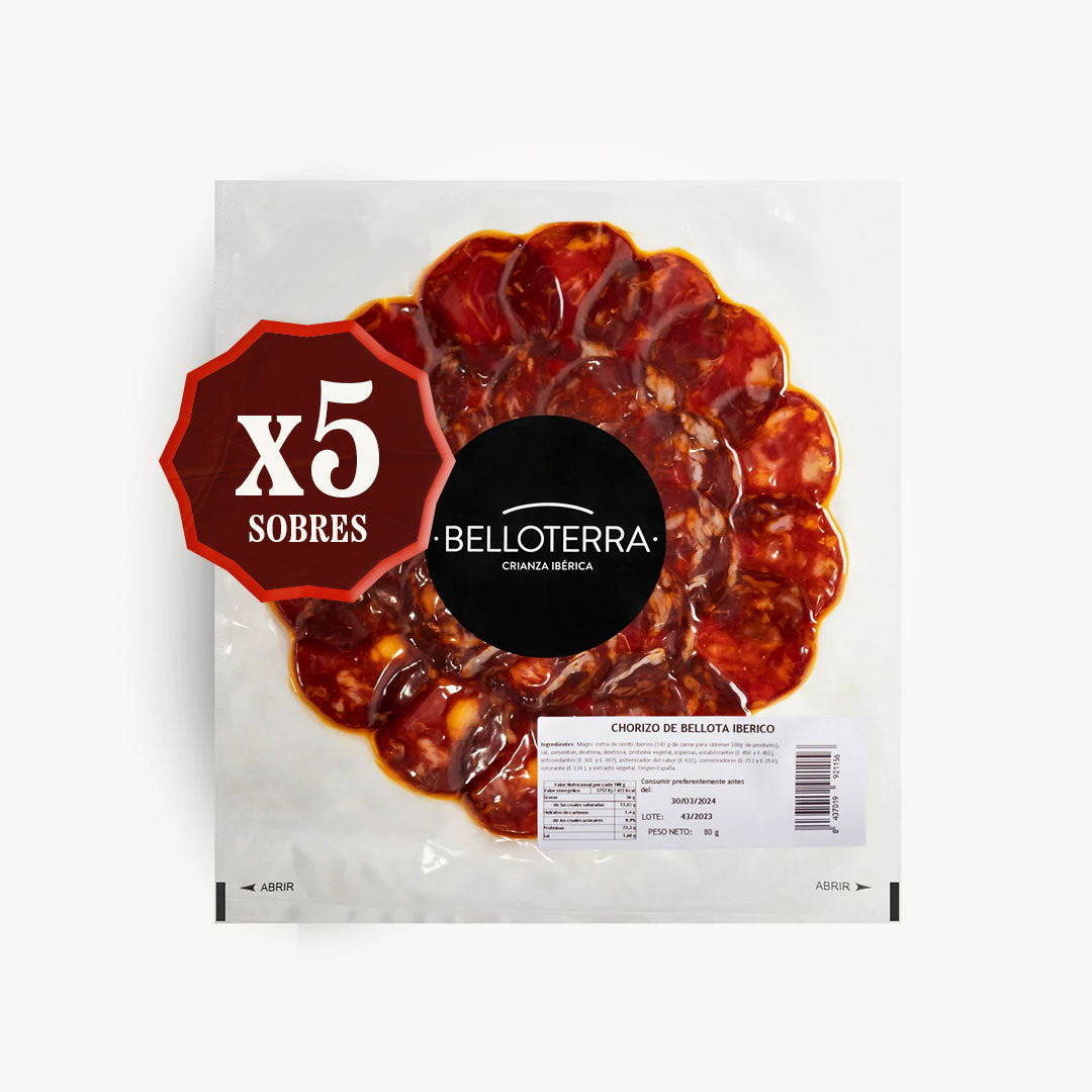 Chorizo de Bellota Ibérico - LONCHEADO
