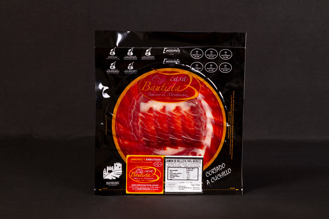 Jamón de Bellota 100% Ibérico - CORTADO A MANO