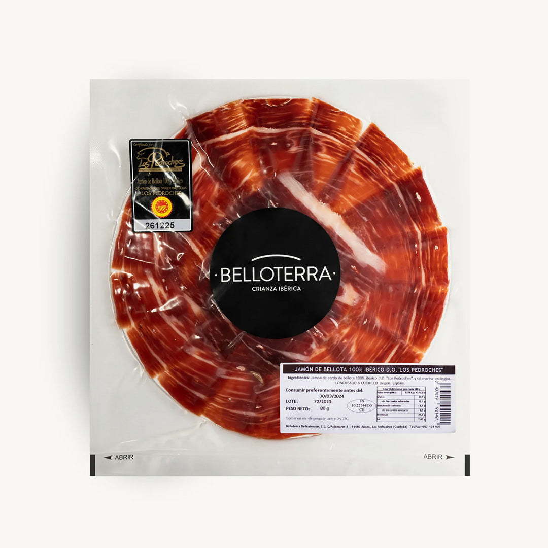 Jamón de Bellota 100% Ibérico DOP Los Pedroches - LONCHEADO