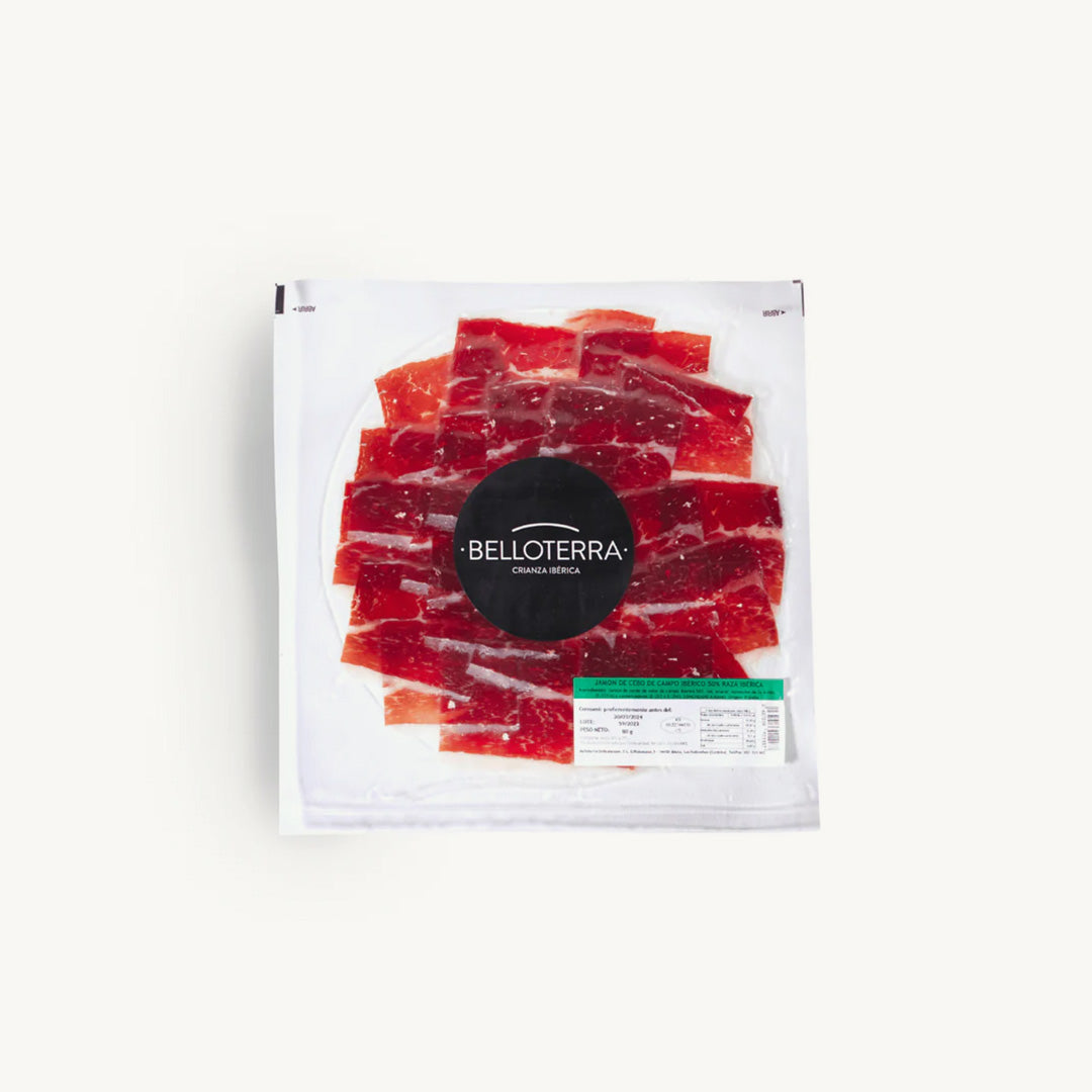Jamón de Cebo de Campo 50% Ibérico - LONCHEADO
