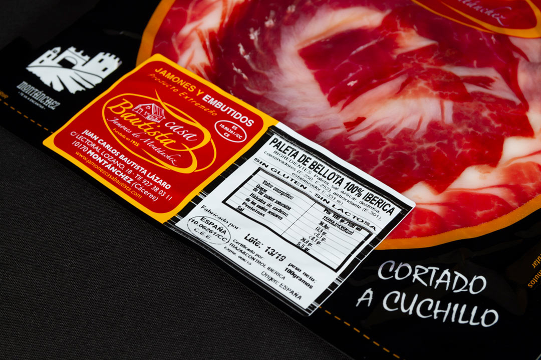 Paleta de Bellota 100% Ibérica - CORTADO A MANO