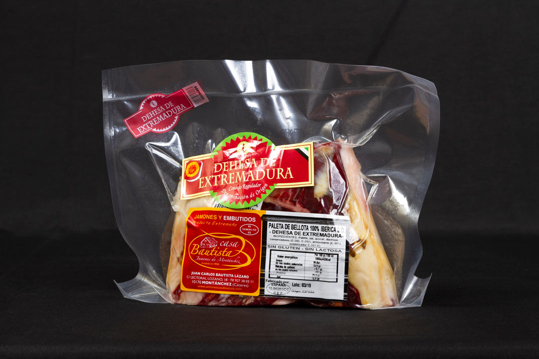 Paleta de Bellota 100% Ibérica DOP Dehesa de Extremadura - DESHUESADO