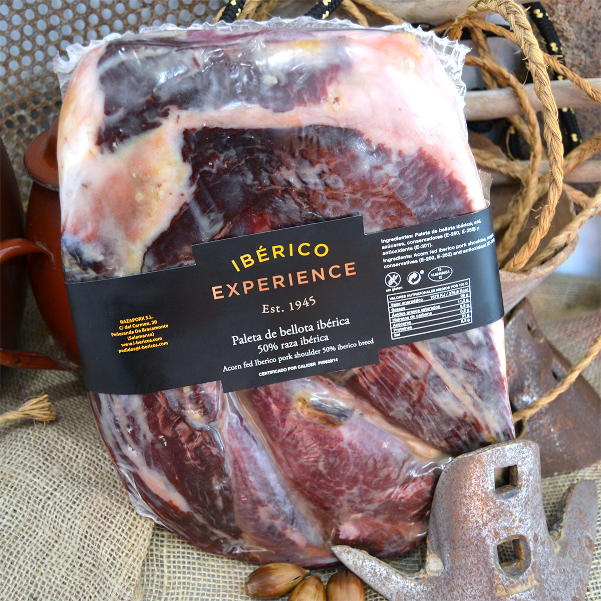 Paleta de Bellota 50% Ibérica - DESHUESADA