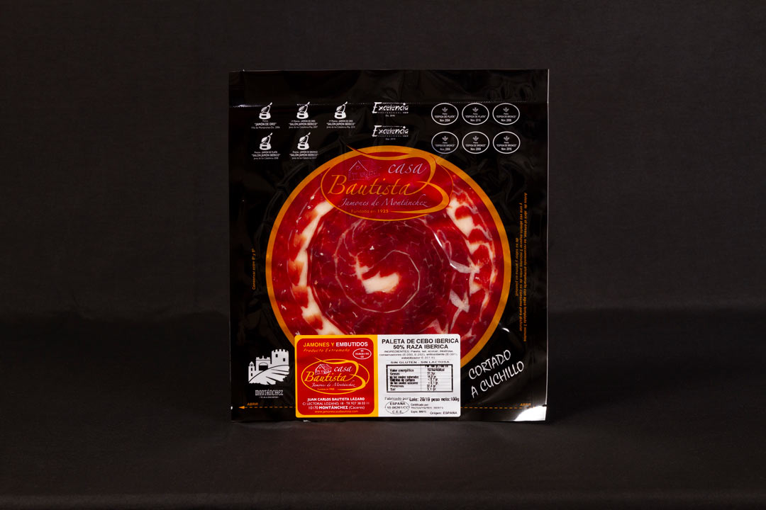 Paleta de Cebo 50% Ibérica - CORTADO A MANO