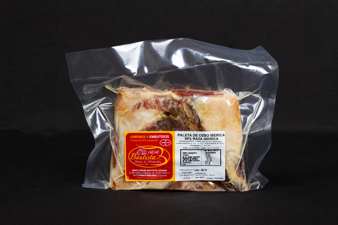 Paleta de Cebo 50% Ibérica - DESHUESADA