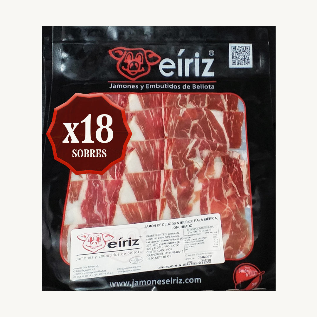 Paleta de Cebo de Campo 50% Ibérica - LONCHEADO A MÁQUINA