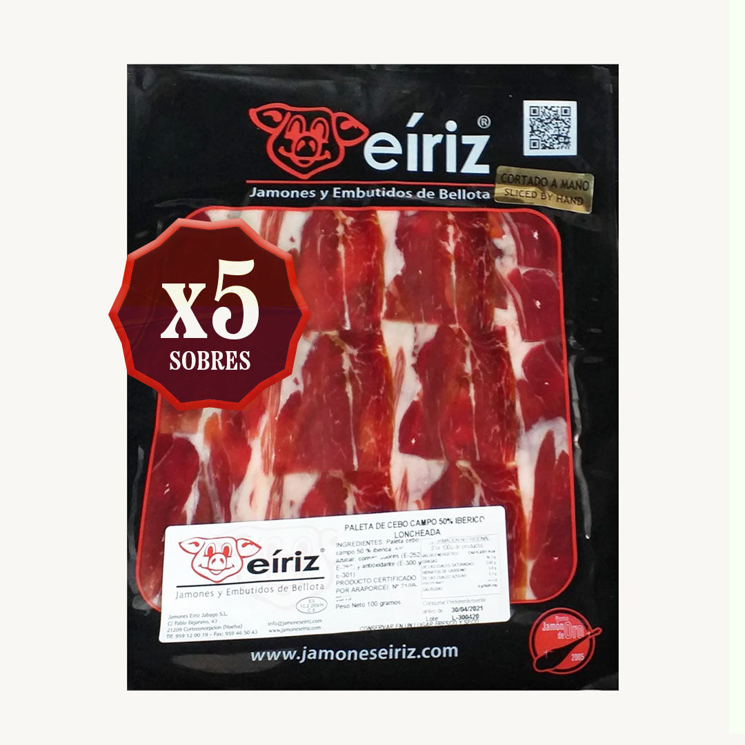 Paleta de Cebo 50% Ibérica - LONCHEADO A MÁQUINA