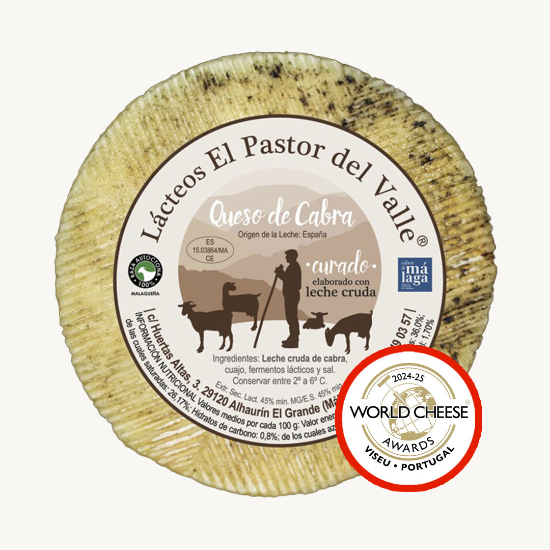 Queso Curado de leche cruda de Cabra