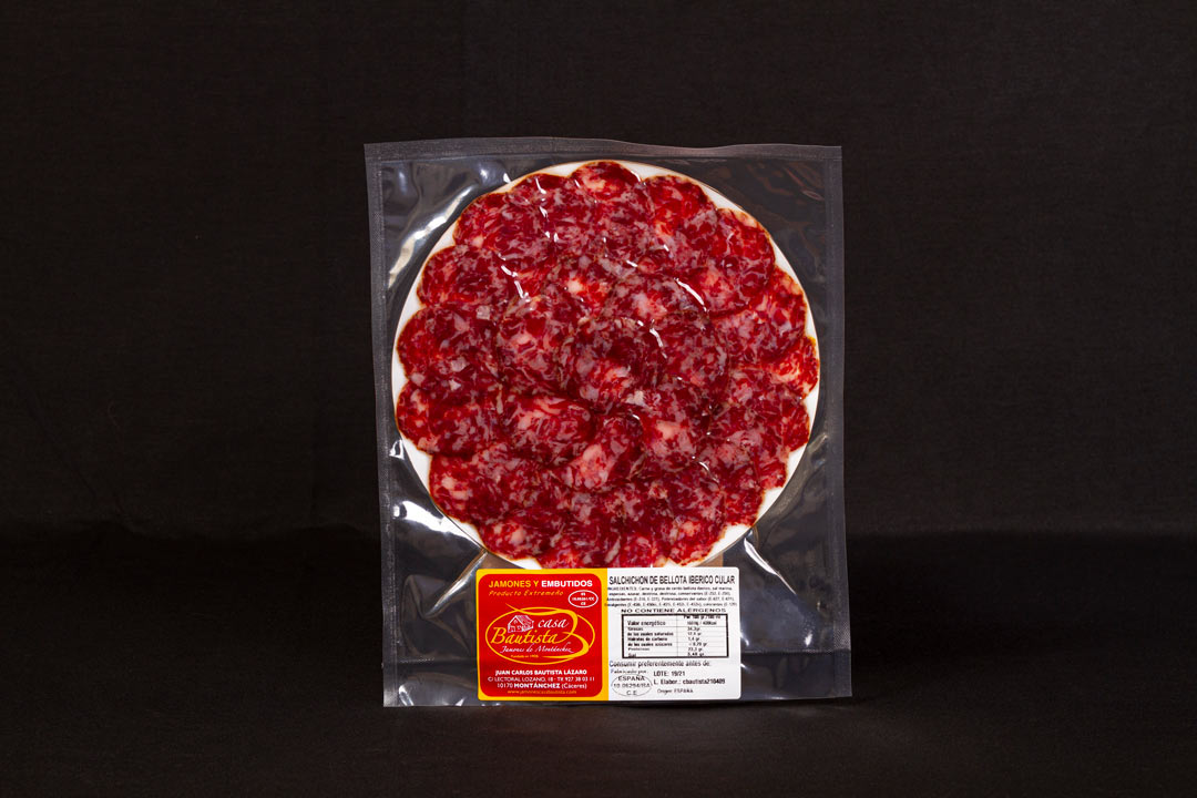 Salchichón Cular de Bellota Ibérico - LONCHEADO