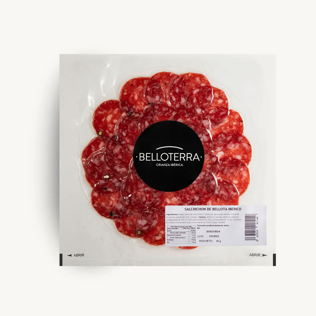 Salchichon de Bellota Ibérico - LONCHEADO