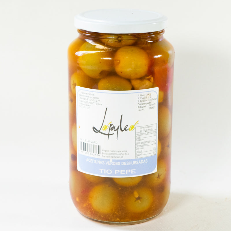 Aceitunas Verdes Deshuesadas Tío Pepe