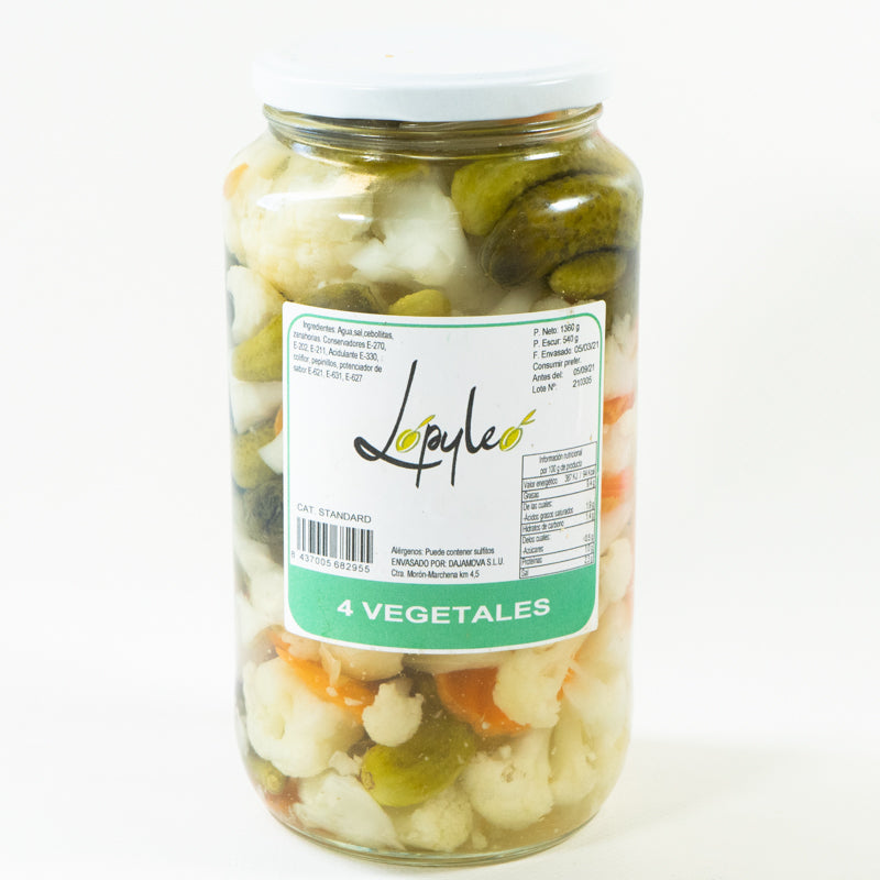Encurtidos 4 Vegetales