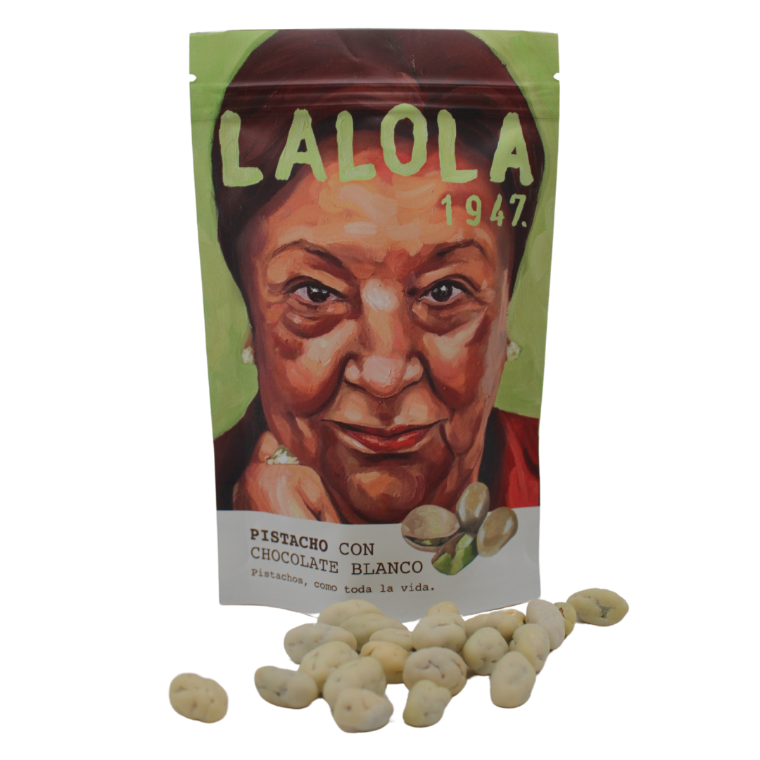 LaLola 1947 - Pistacho recubierto de chocolate blanco