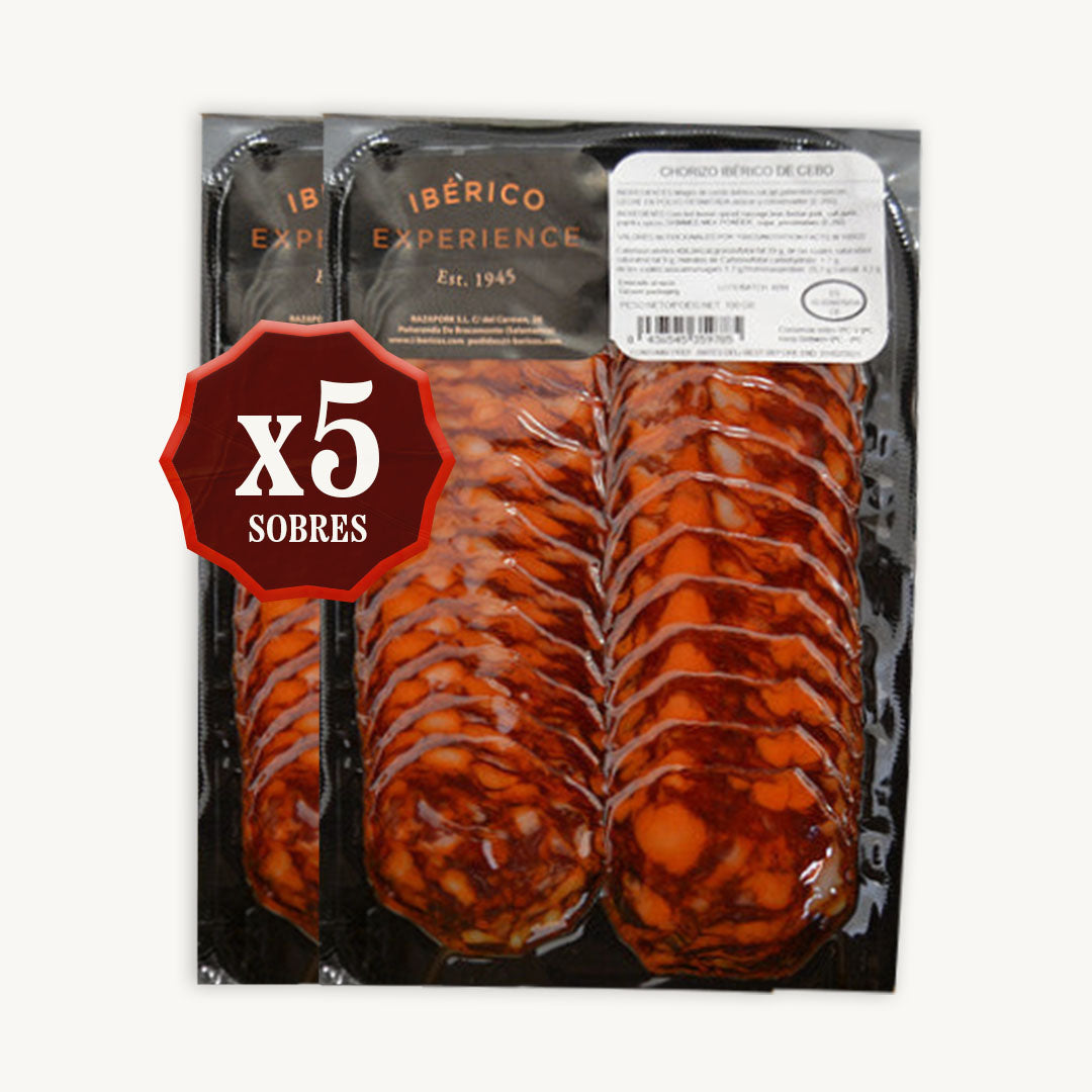 Chorizo de Cebo Ibérico - LONCHEADO A MÁQUINA