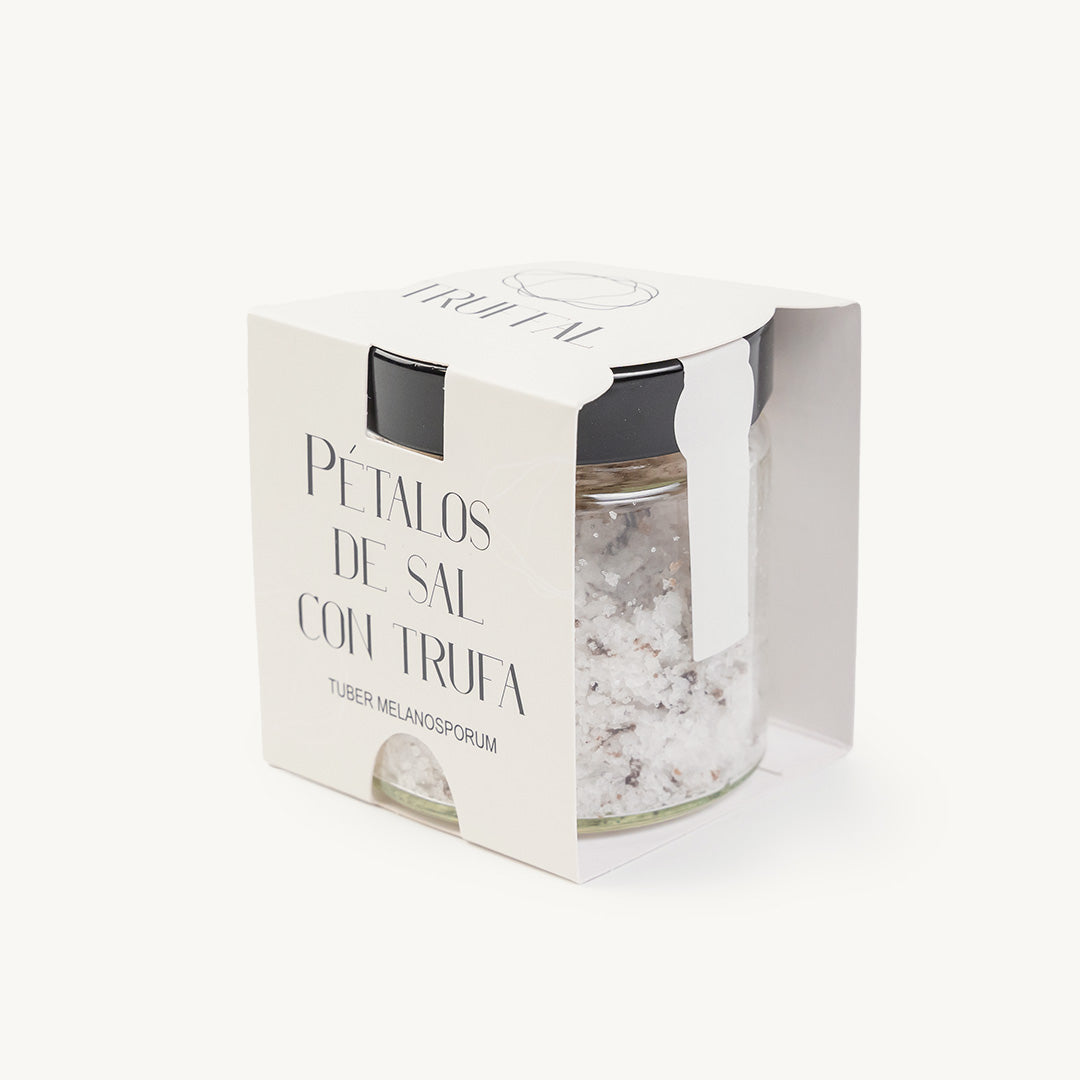 Pétalos de sal con Trufa Negra (Tuber Melanosporum)