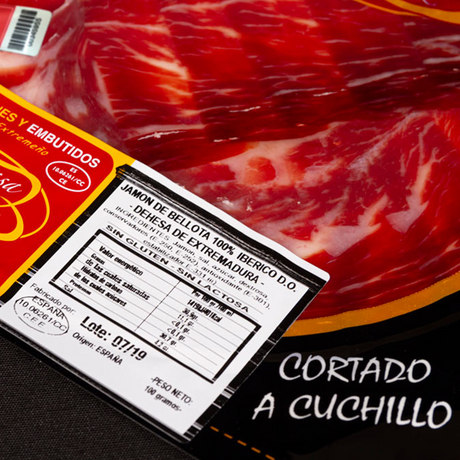Jamón de Bellota 100% Ibérico DOP Dehesa de Extremadura - CORTADO A MANO