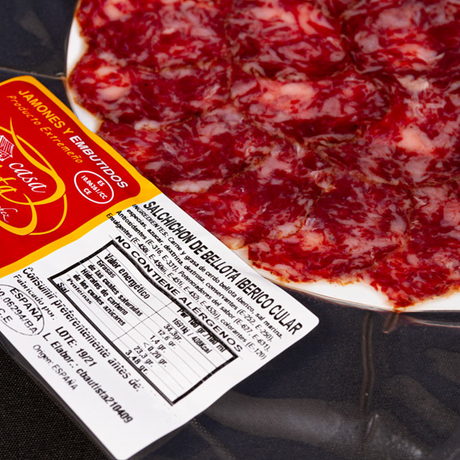 Salchichón Cular de Bellota Ibérico - LONCHEADO