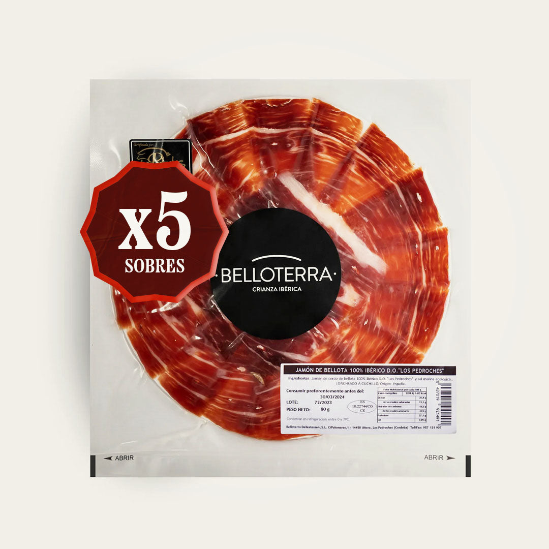 Jamón de Bellota 100% Ibérico DOP Los Pedroches - LONCHEADO
