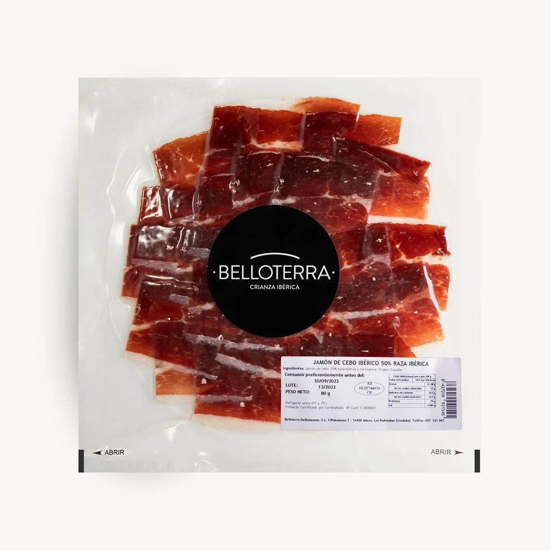 Jamón de Cebo 50% Ibérico - LONCHEADO