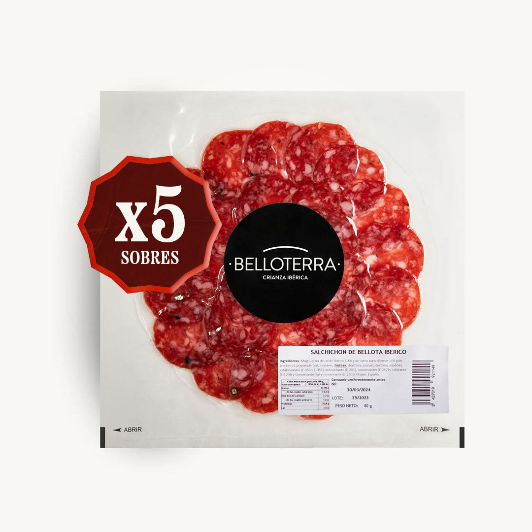Salchichon de Bellota Ibérico - LONCHEADO